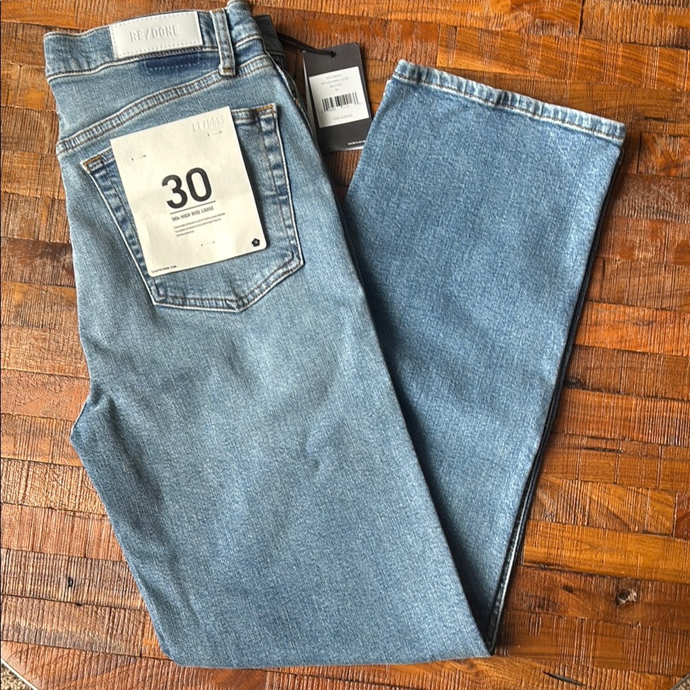 Re/Done Women’s 90’s High Rise Loose Fit Jeans Size 30